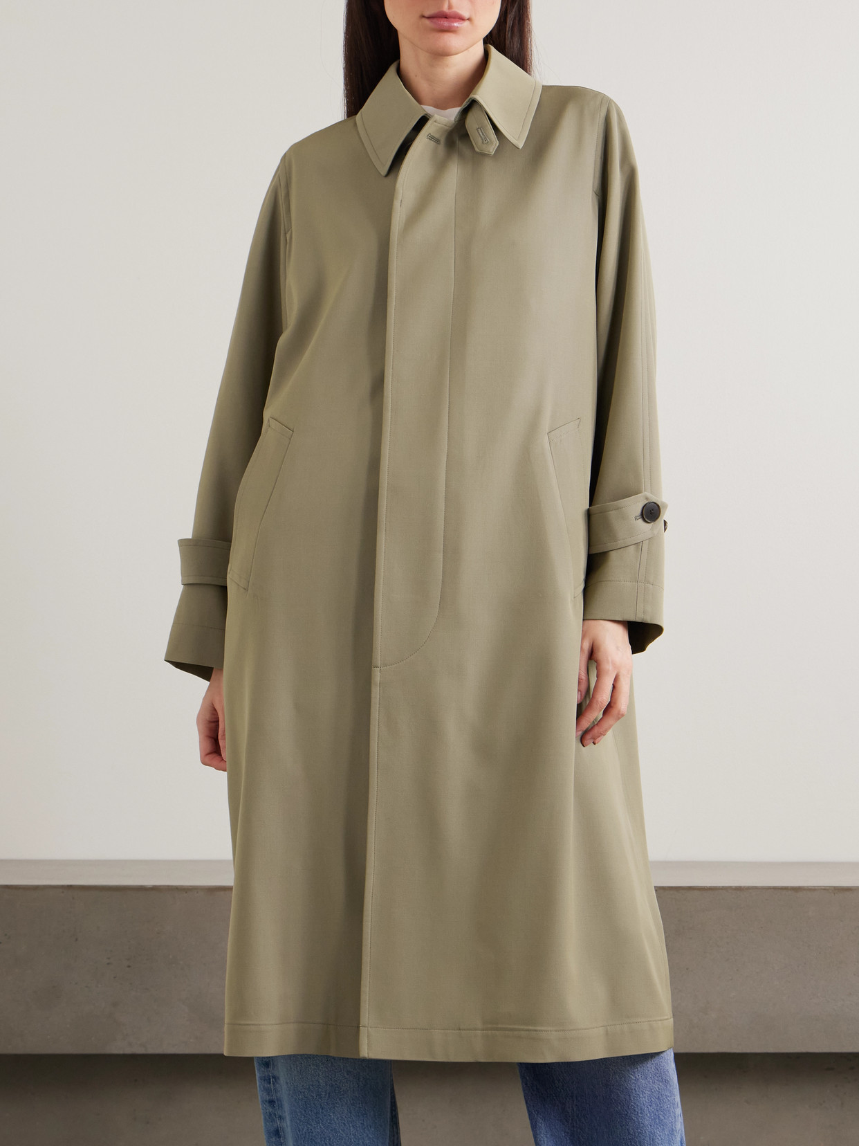 Wool-Gabardine Trench Coat
