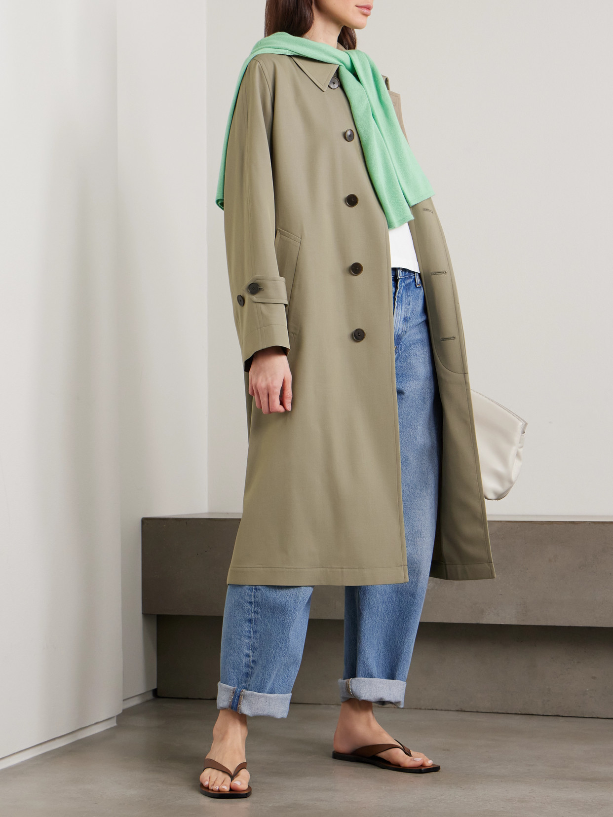 Wool-Gabardine Trench Coat