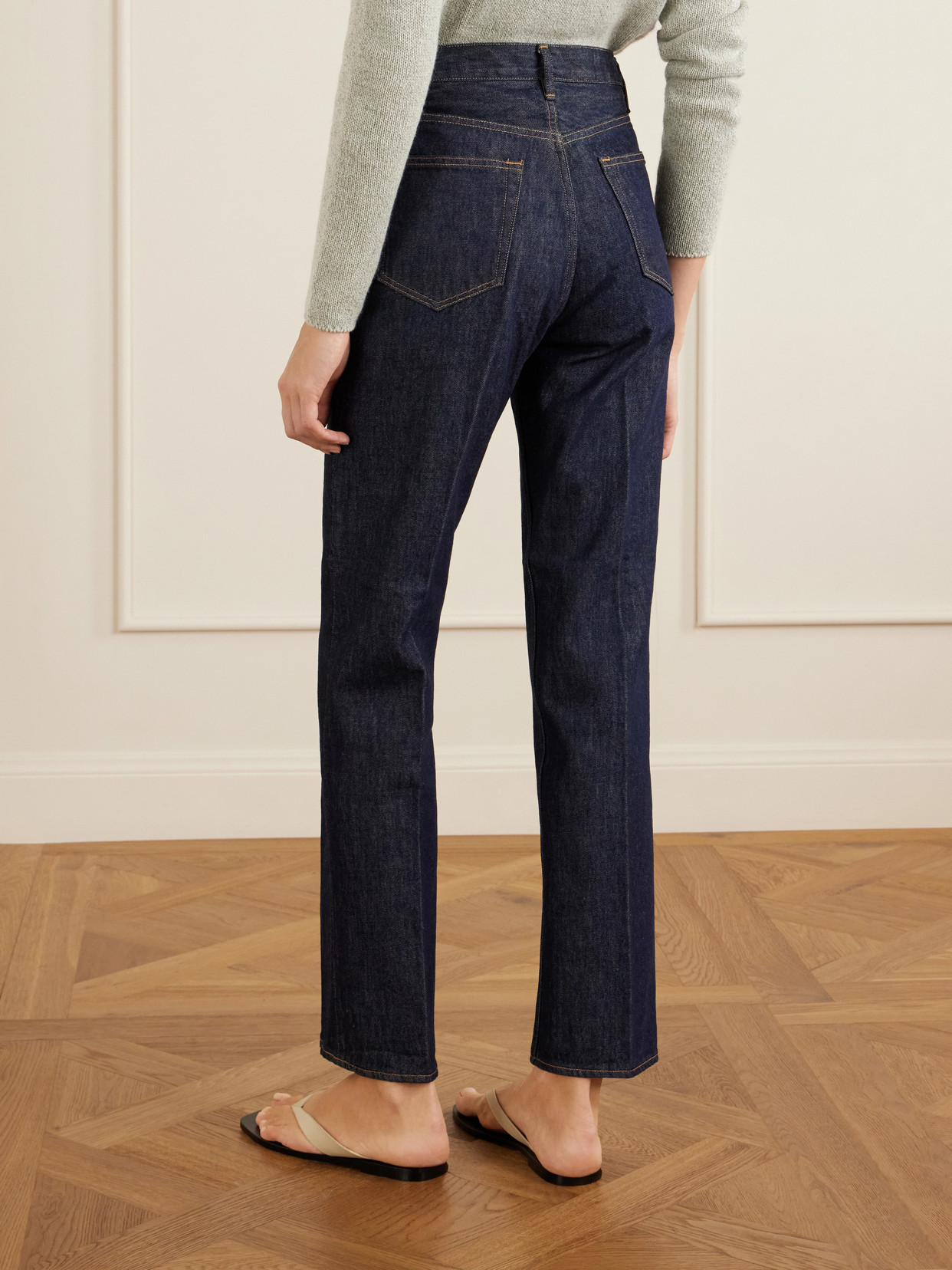 Hard Twist Mid-Rise Straight-Leg Jeans