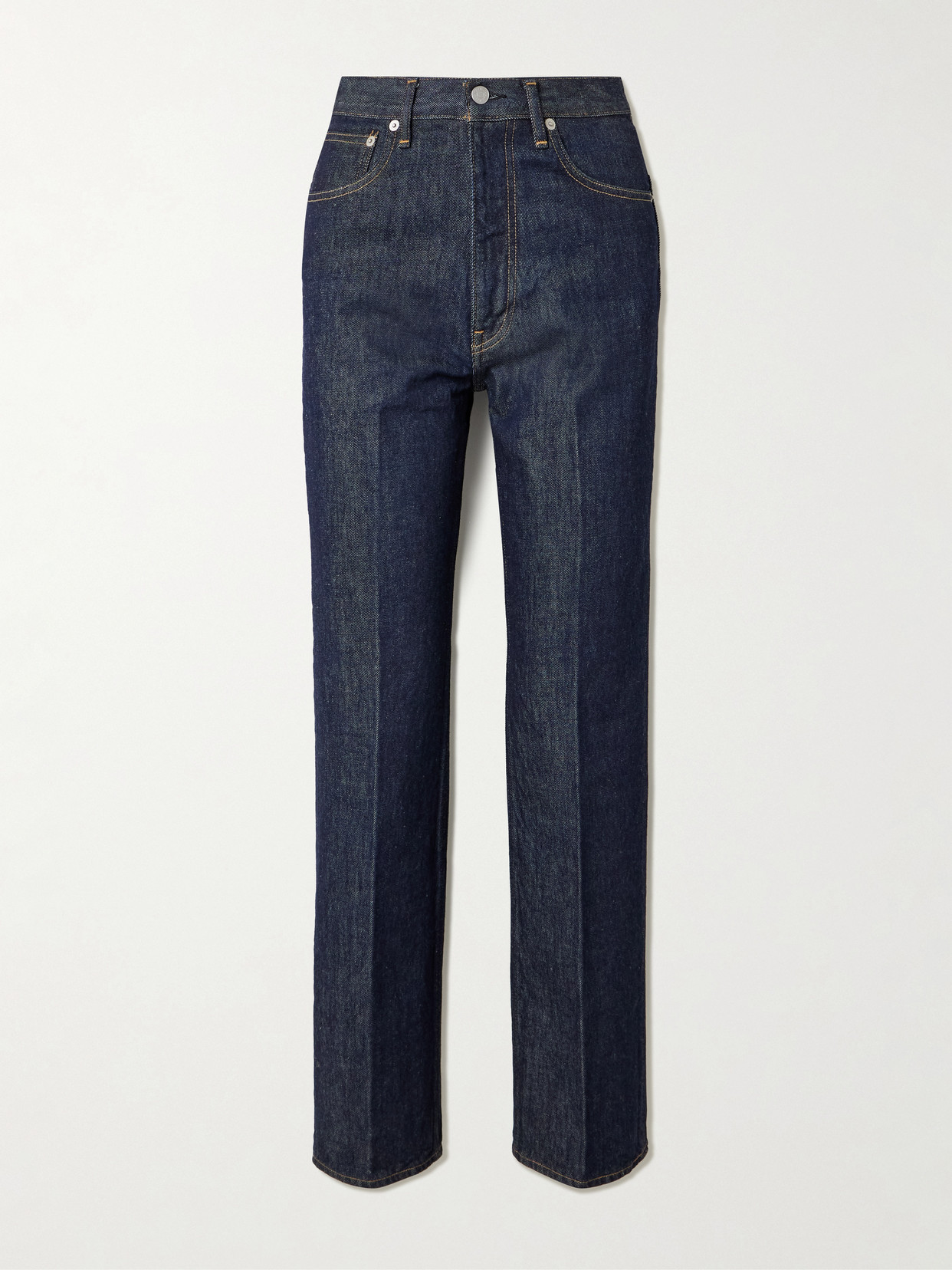 Hard Twist Mid-Rise Straight-Leg Jeans
