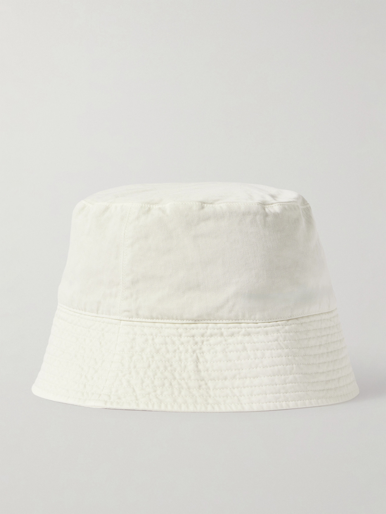 Auralee + Kijima Takayuki Finx Cotton-twill Bucket Hat In Neutral
