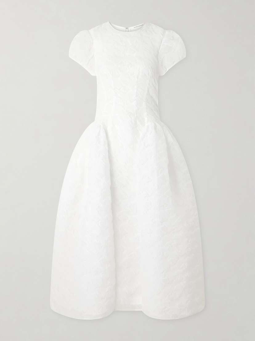 Cecilie Bahnsen Cleopatra Matelassé Organza Midi Dress