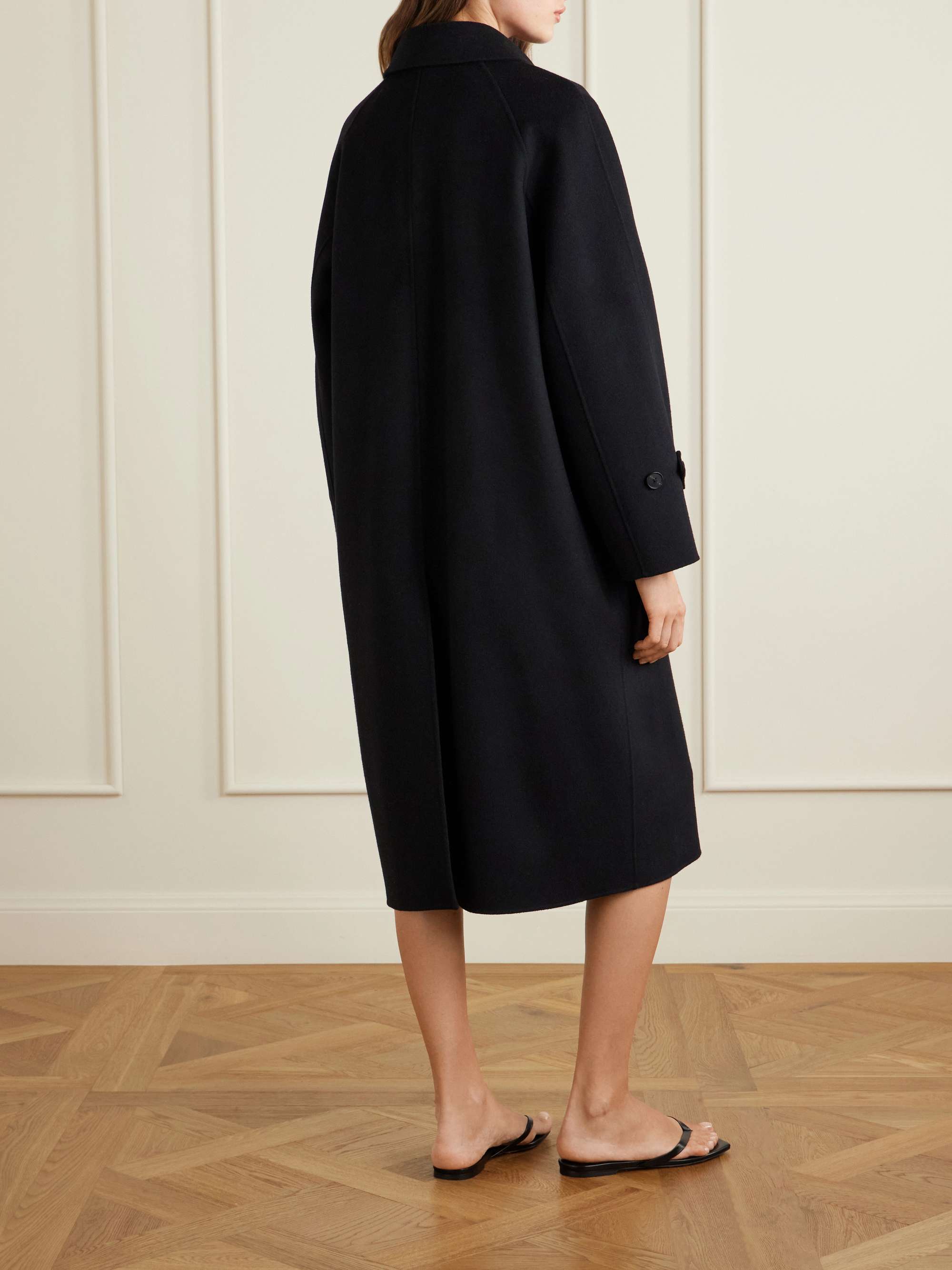AURALEE Melton wool coat | NET-A-PORTER