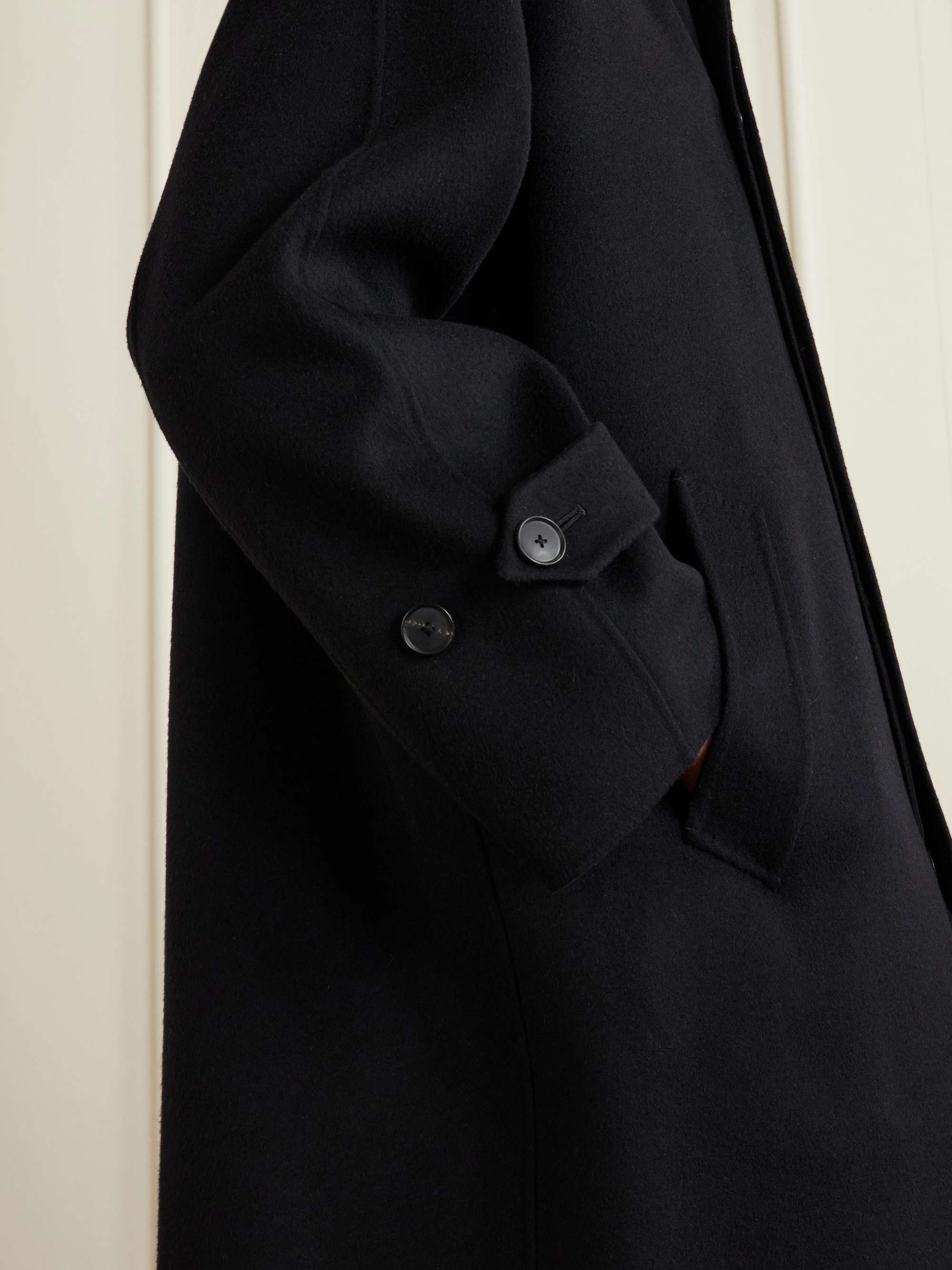 AURALEE Melton wool coat | NET-A-PORTER