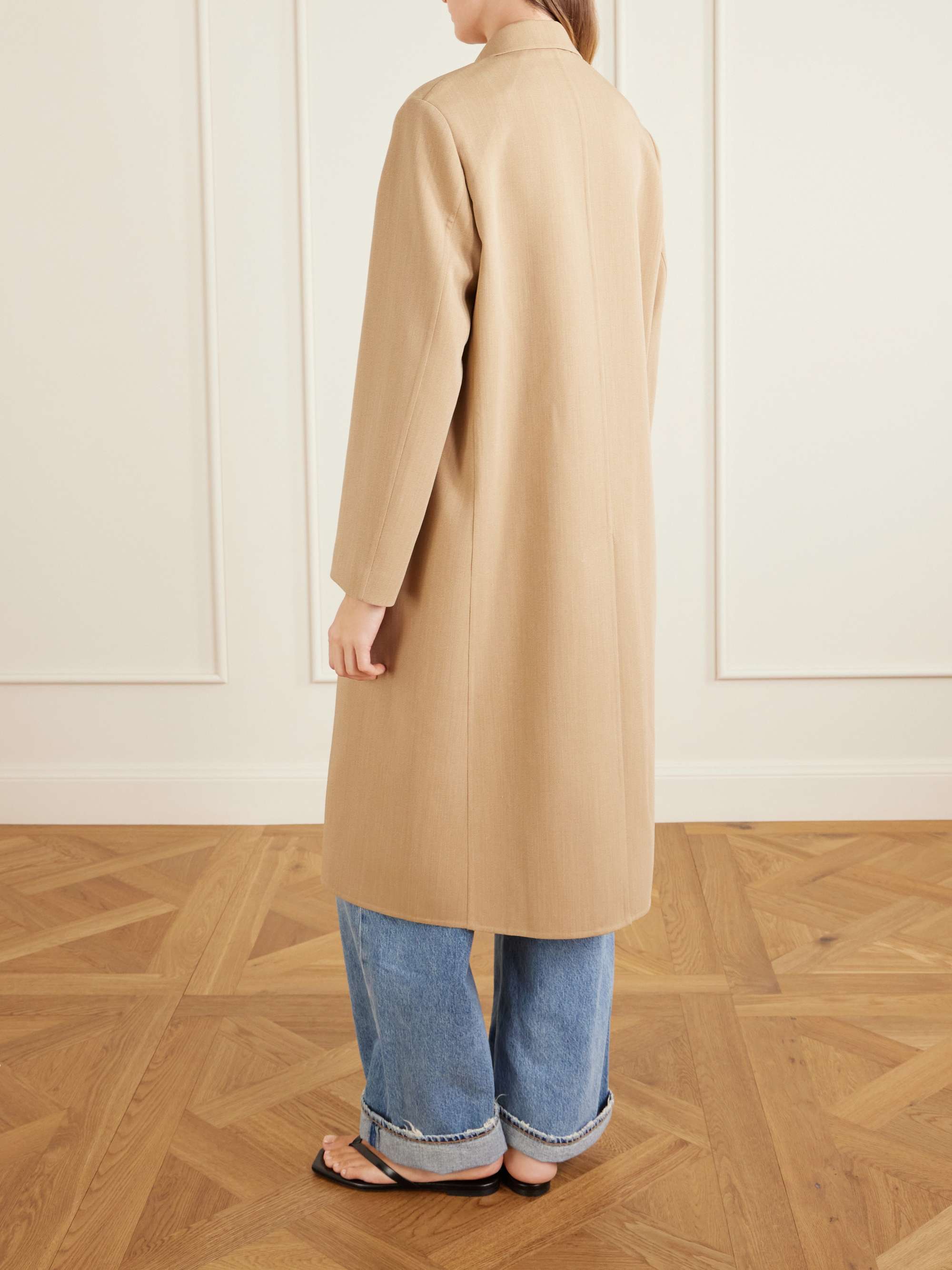 AURALEE Wool-blend gabardine coat | NET-A-PORTER