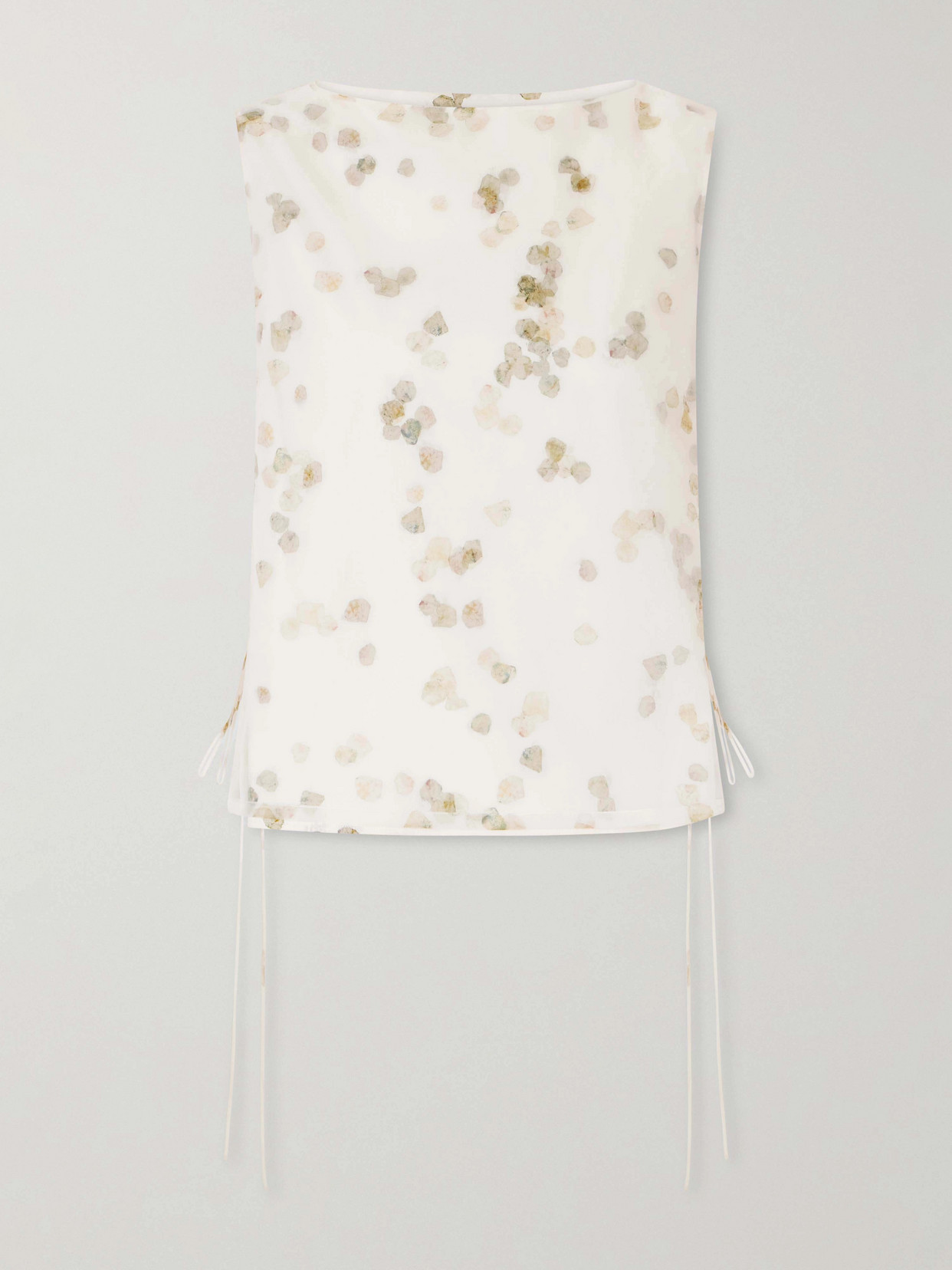 Altuzarra Siggi Printed Cotton-blend Blouse In White