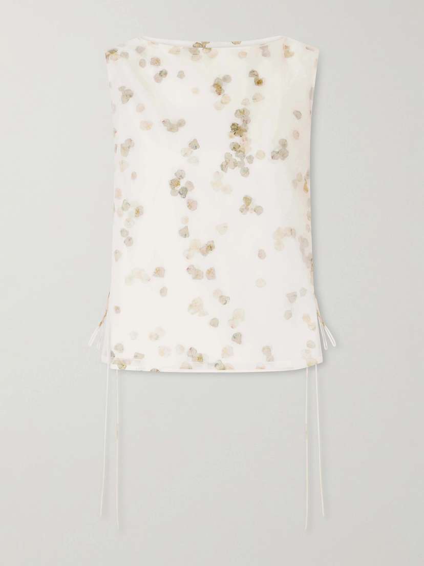 Altuzarra Siggi Printed Cotton-blend Blouse