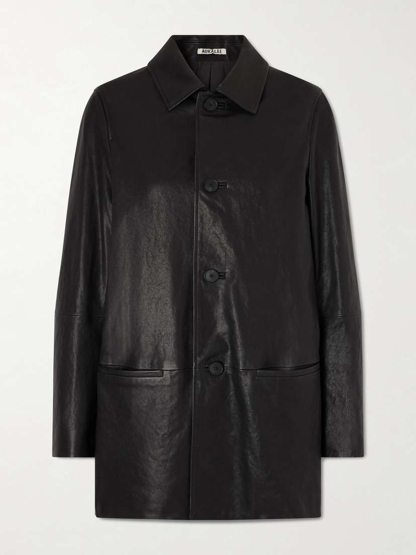 Auralee Textured-leather Jacket