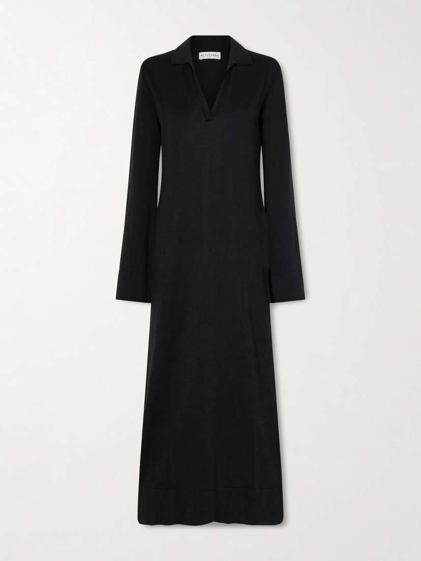 Altuzarra Arp Cotton And Silk-blend Maxi Dress