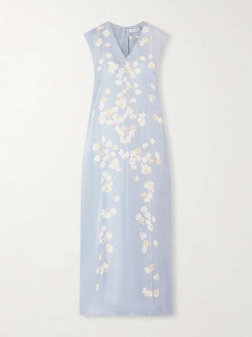 Altuzarra Cherie Floral-print Silk-twill Midi Dress