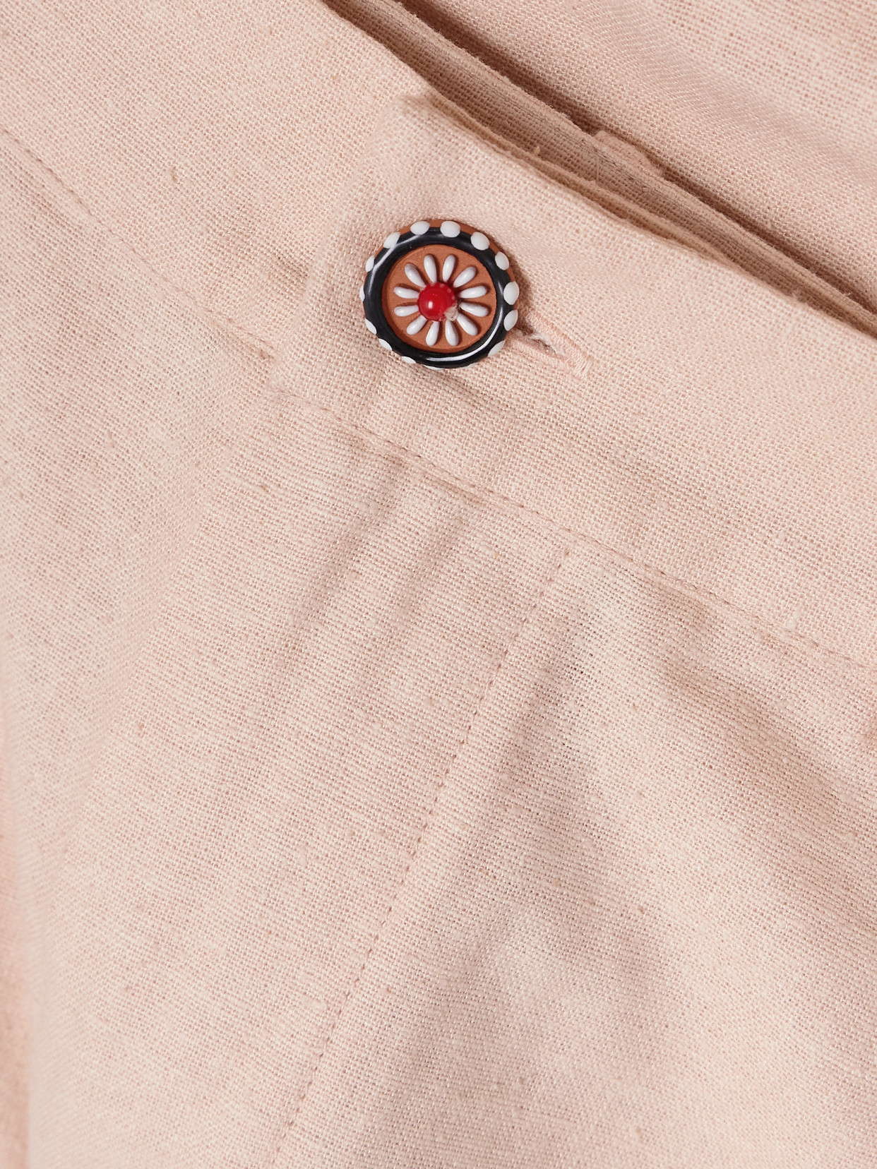 Alix Of Bohemia Bunny Embellished Silk Flared Pants In Pink