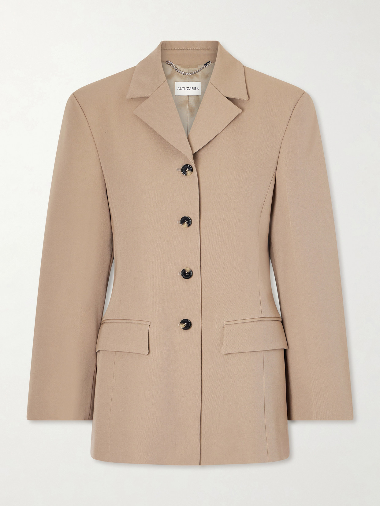 Altuzarra Hoffman Wool-twill Blazer In Brown