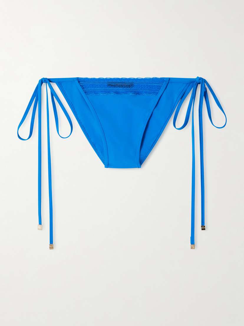 Kiki de Montparnasse Lace-trimmed Bikini Briefs
