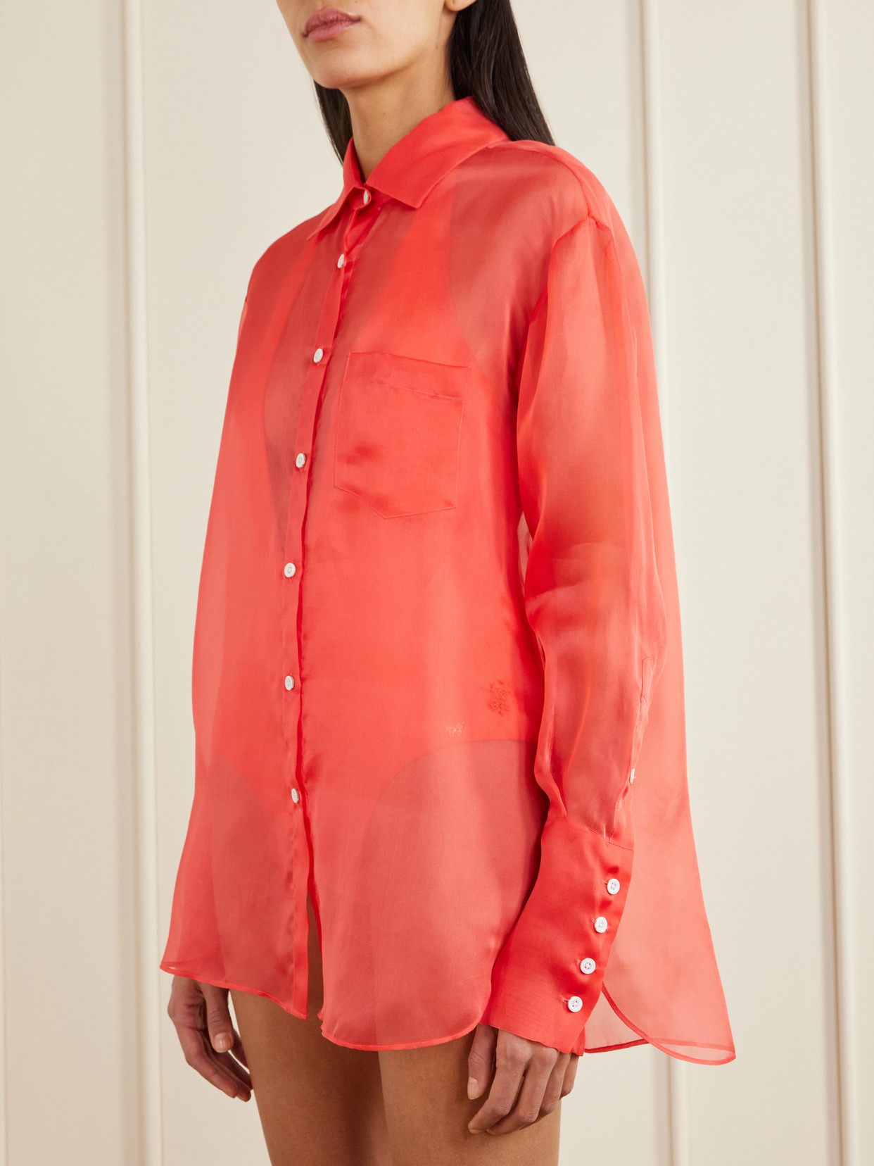 Silk-Organza Shirt
