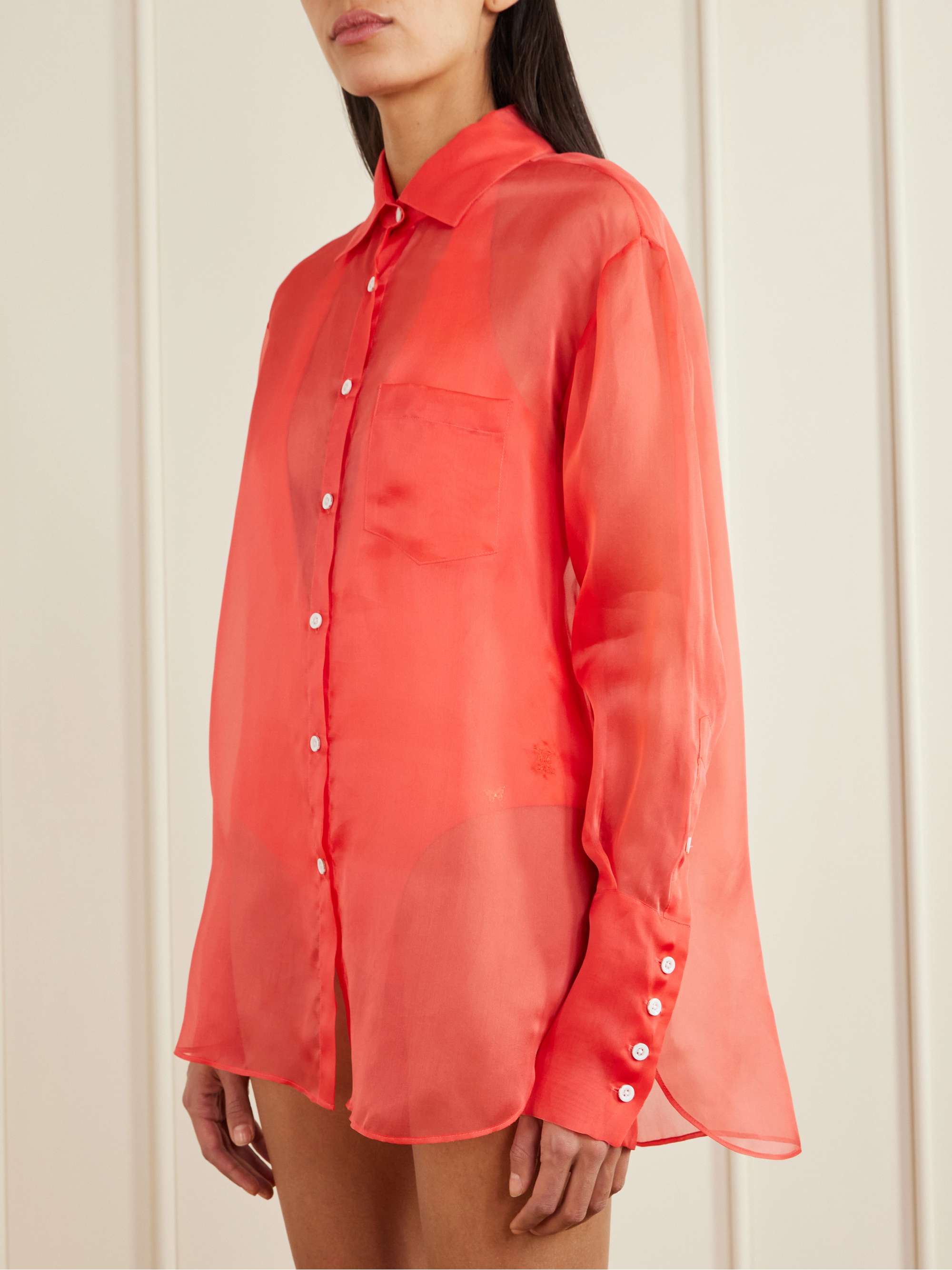 KIKI DE MONTPARNASSE Silk-organza shirt | NET-A-PORTER