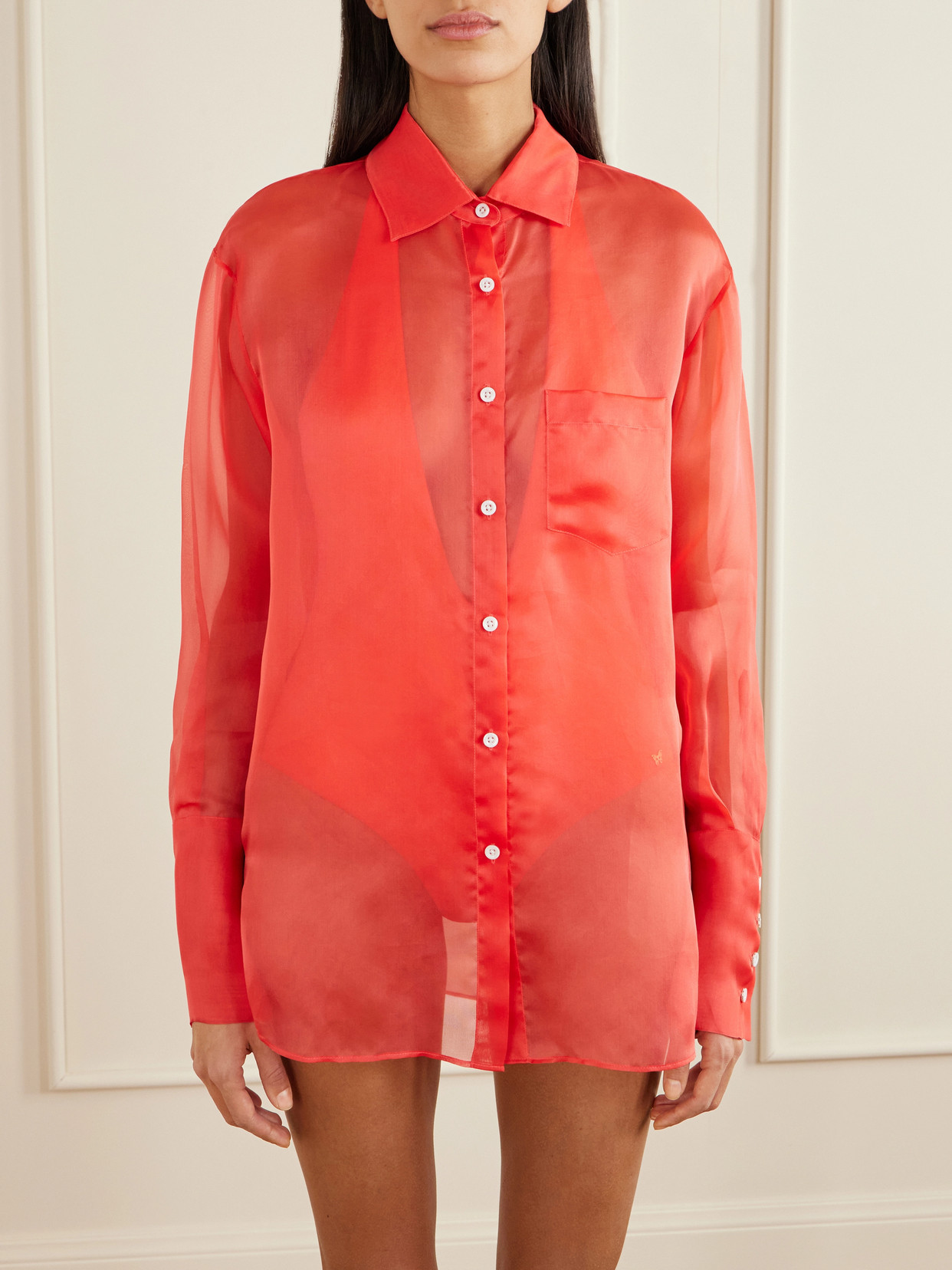 Silk-Organza Shirt