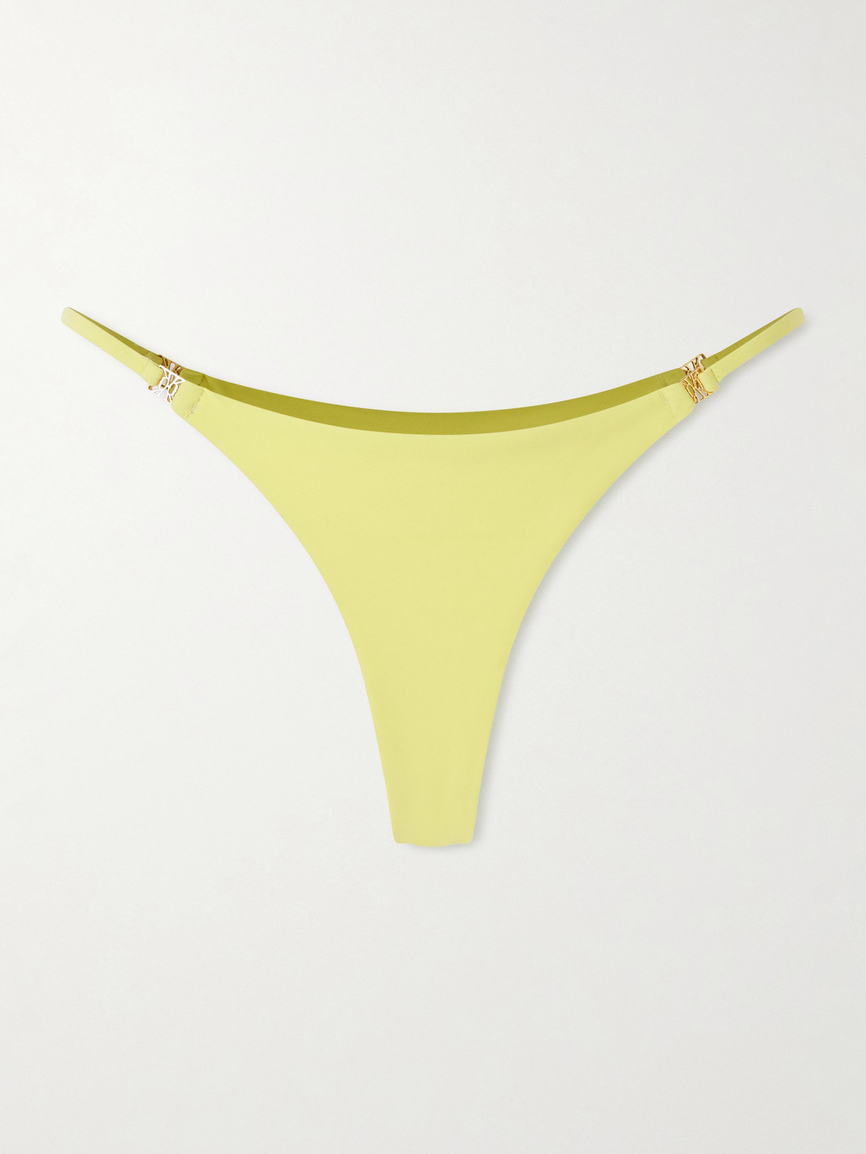 Kiki De Montparnasse Coeur Bikini Briefs In Yellow