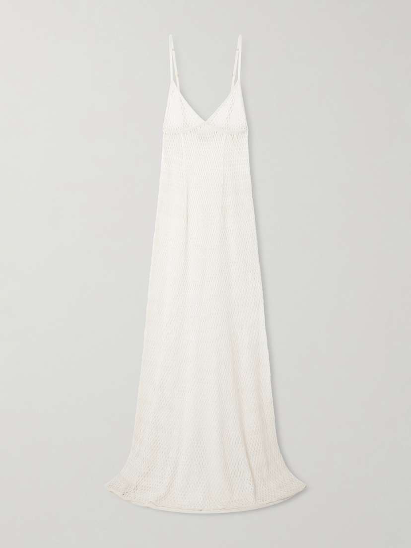 Kiki de Montparnasse Crocheted Silk Maxi Dress