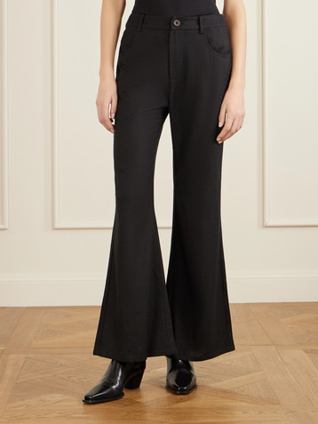 Alix Of Bohemia Bunny silk flared pants