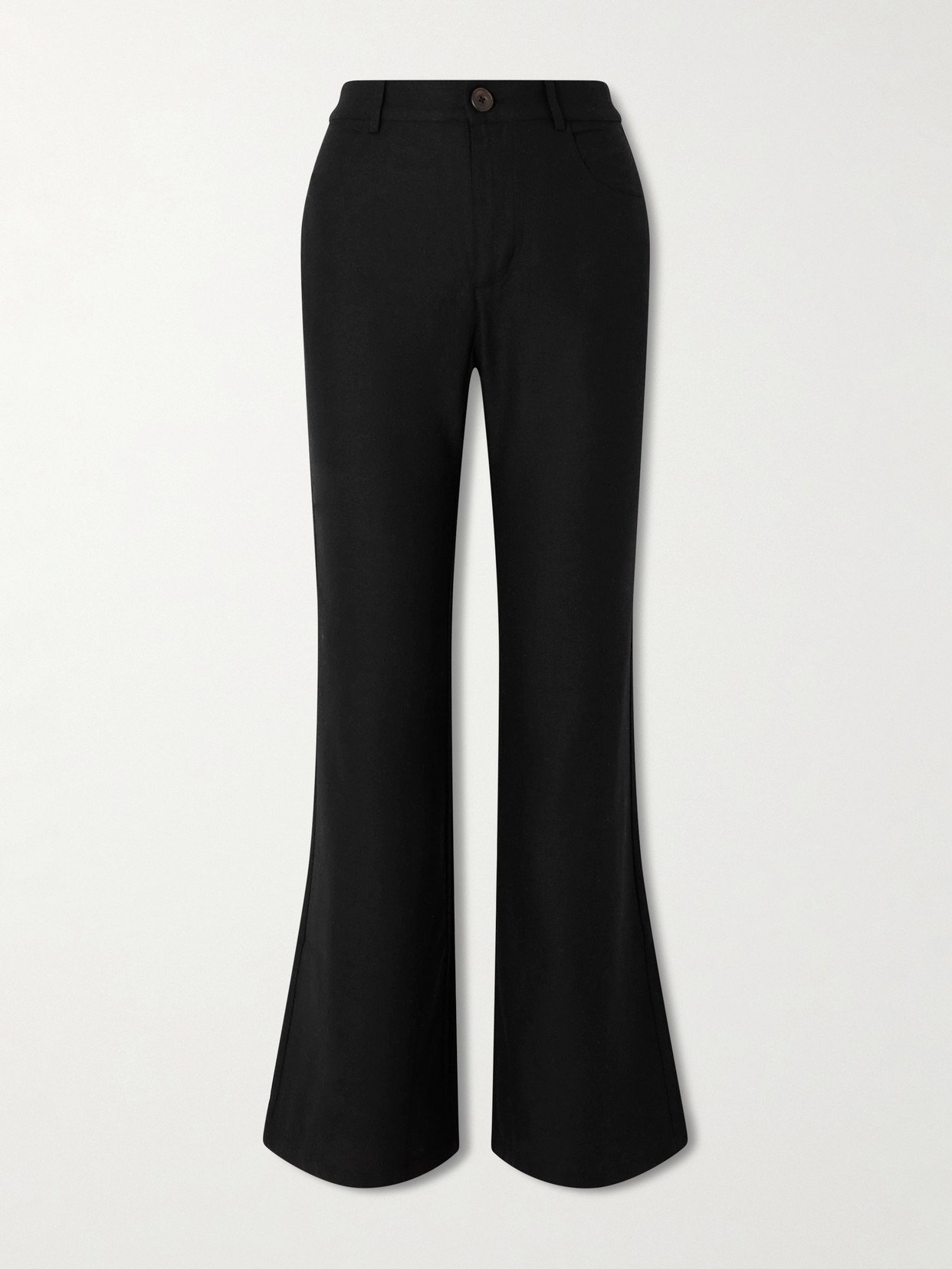 Alix Of Bohemia Bunny Silk Flared Pants In Black