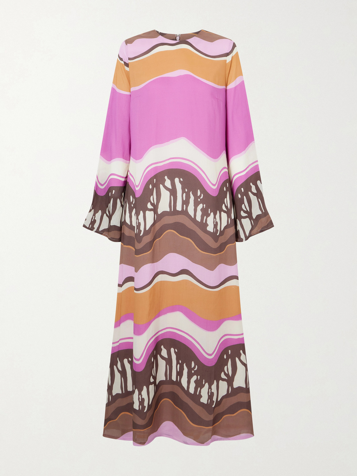 Alix Of Bohemia Niall Printed Modal Midi Dress In White