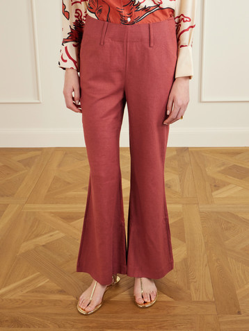 Alix Of Bohemia Charlie silk flared pants