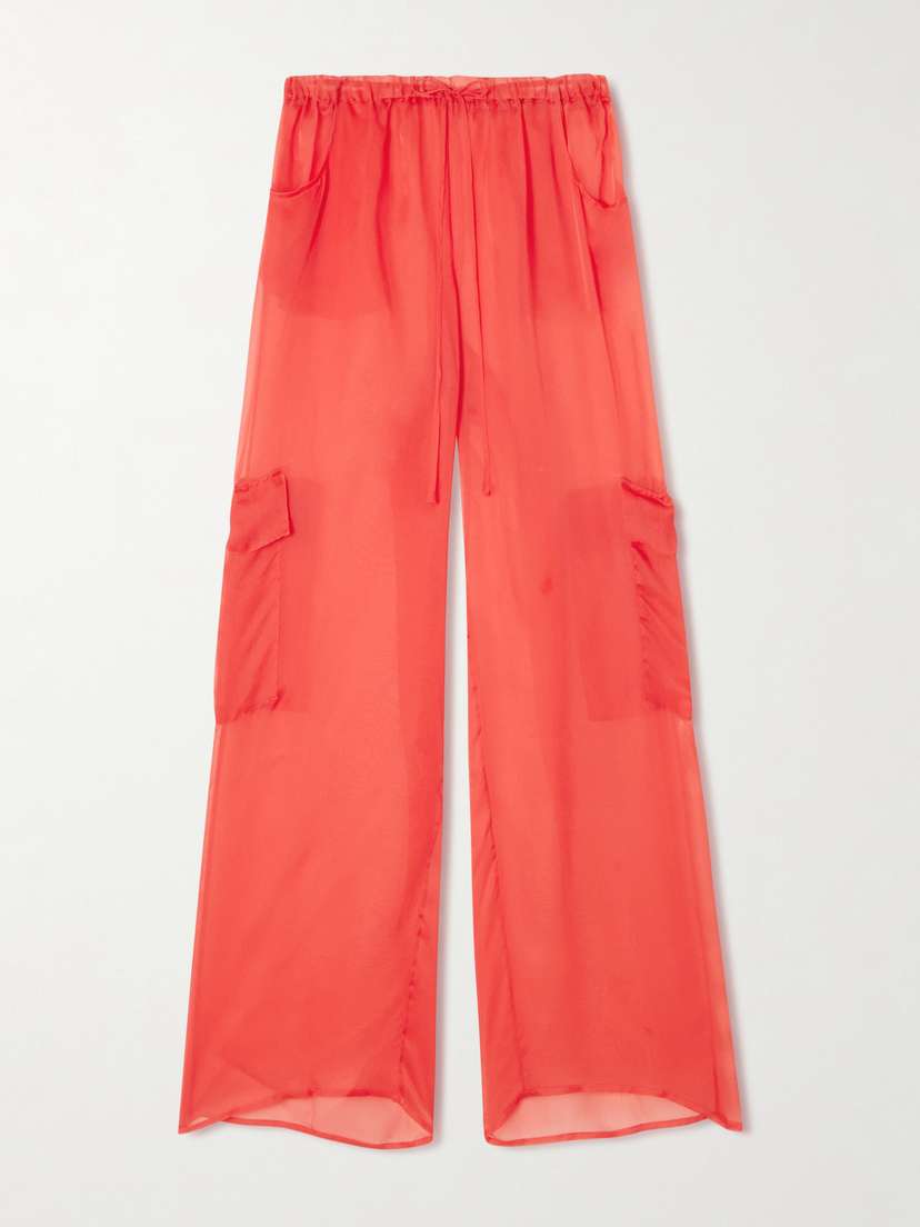 Kiki de Montparnasse Organza Straight-leg Pants