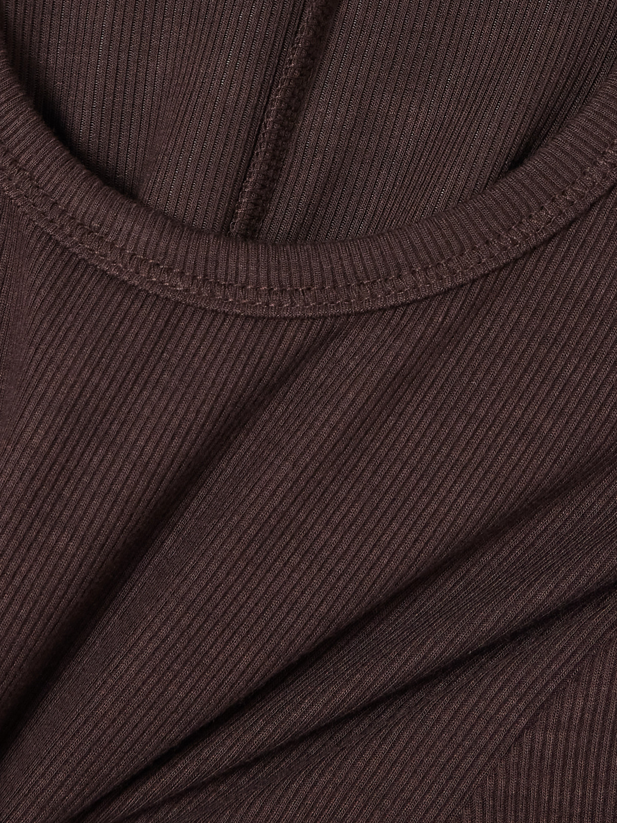 Éterne Ribbed Jersey Top In Brown