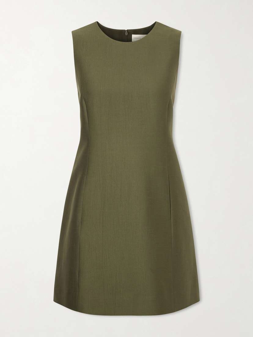 Veronica de Piante Melodie Cotton And Silk-blend Mini Dress