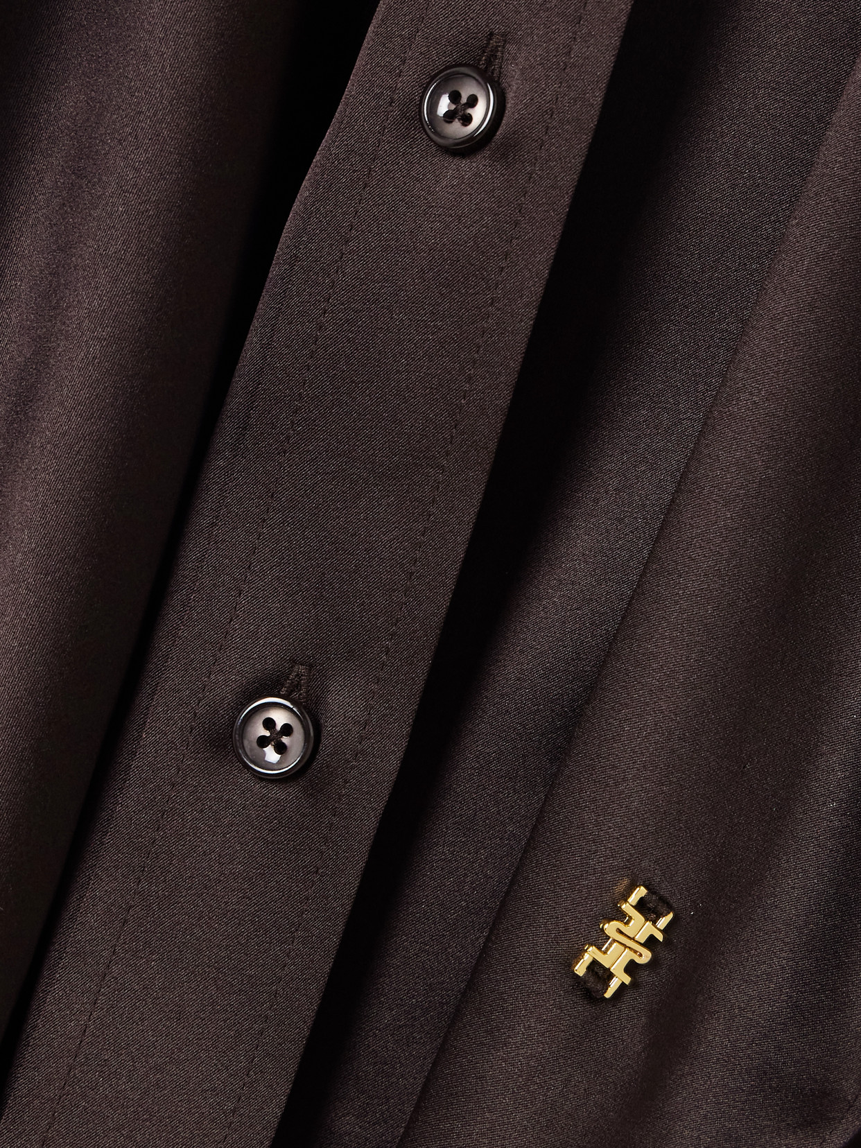 Éterne - Constance Embellished Stretch-Silk Shirt