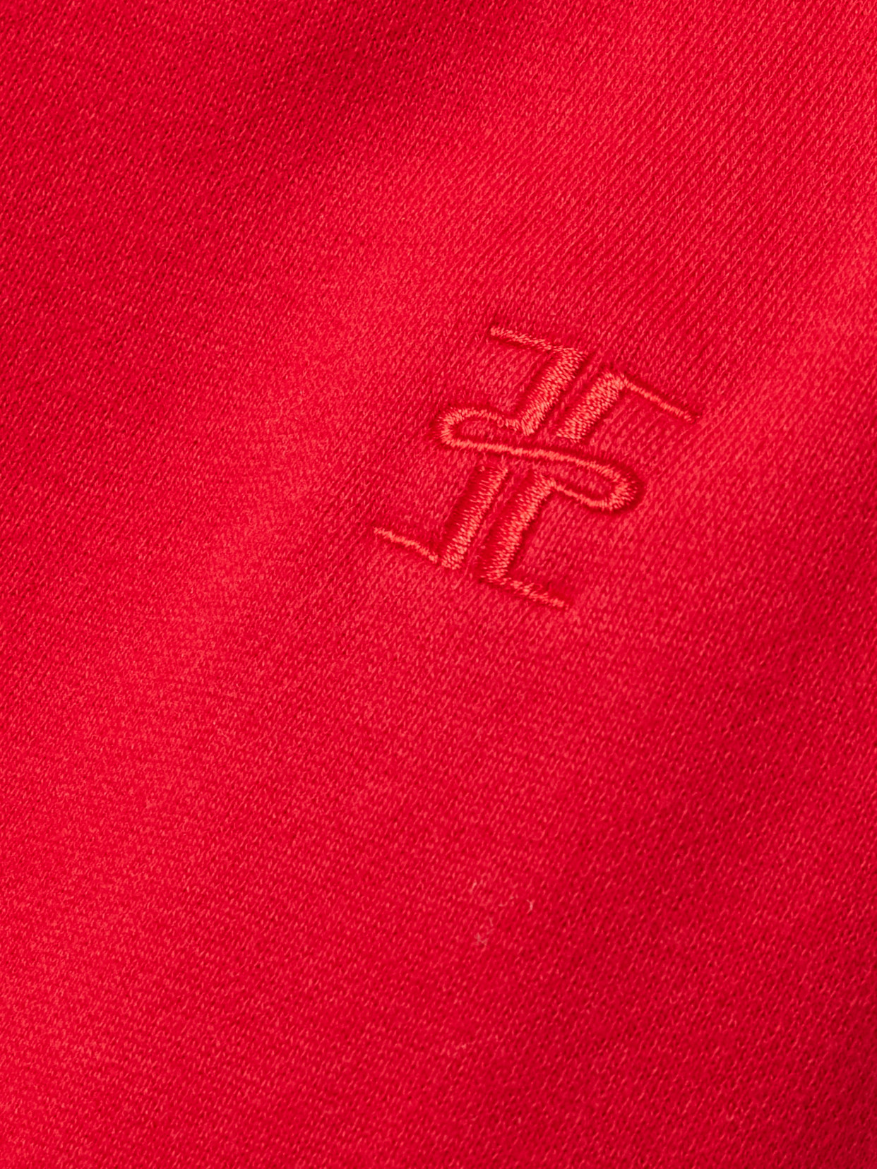 Éterne Embroidered Cotton And Modal-blend Jersey Tapered Track Pants In Red