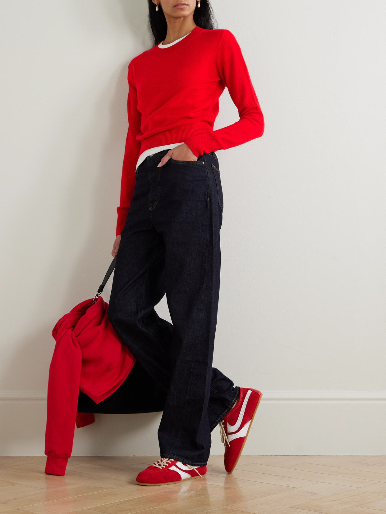 Éterne Francis Cashmere Sweater In Red