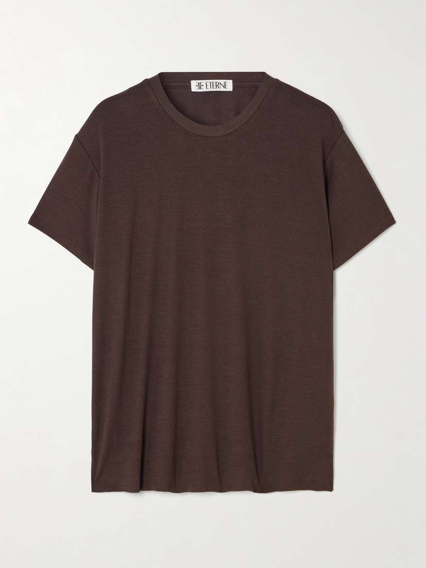 ÉTERNE Ribbed Jersey T-shirt