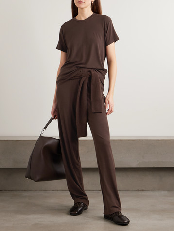 ÉTERNE Ribbed jersey T-shirt