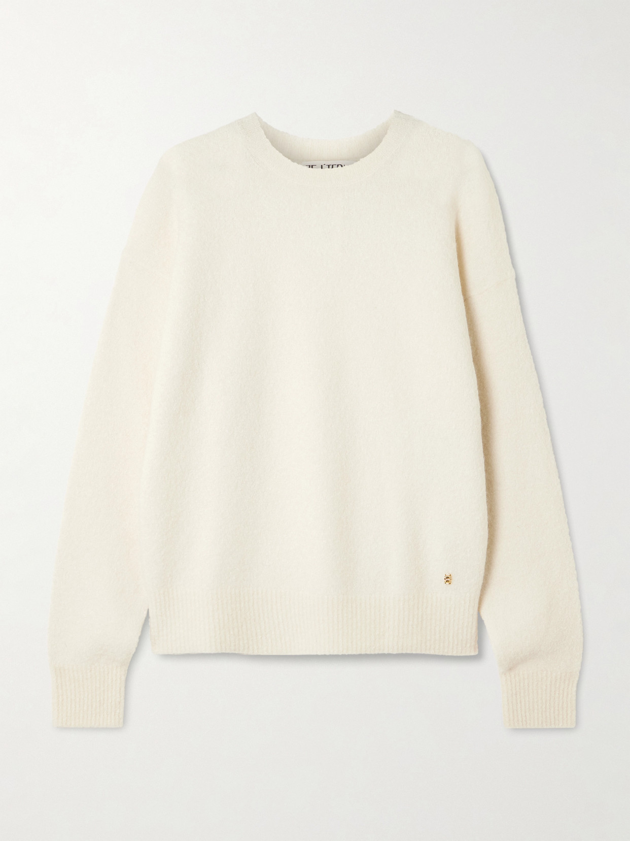 Éterne Brock Cashmere-blend Sweater In White