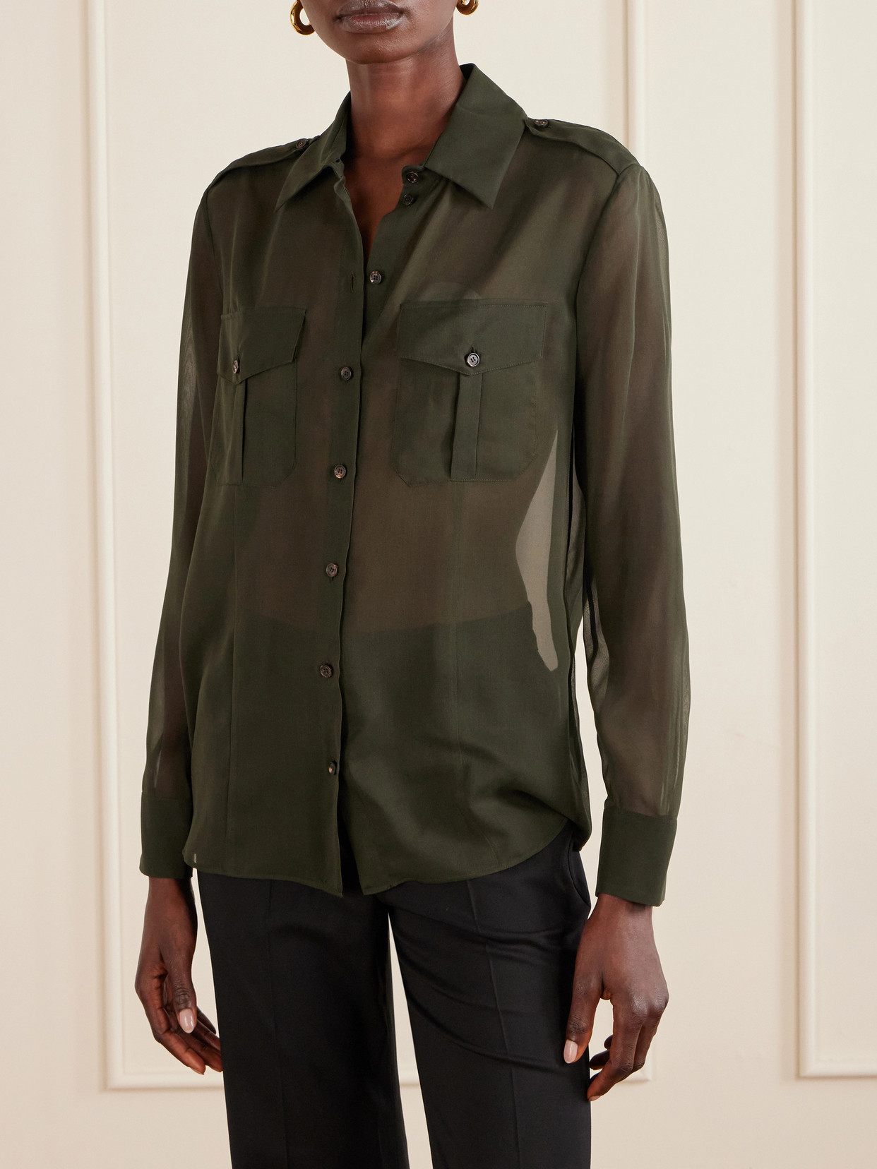 Daphne Silk-Georgette Shirt