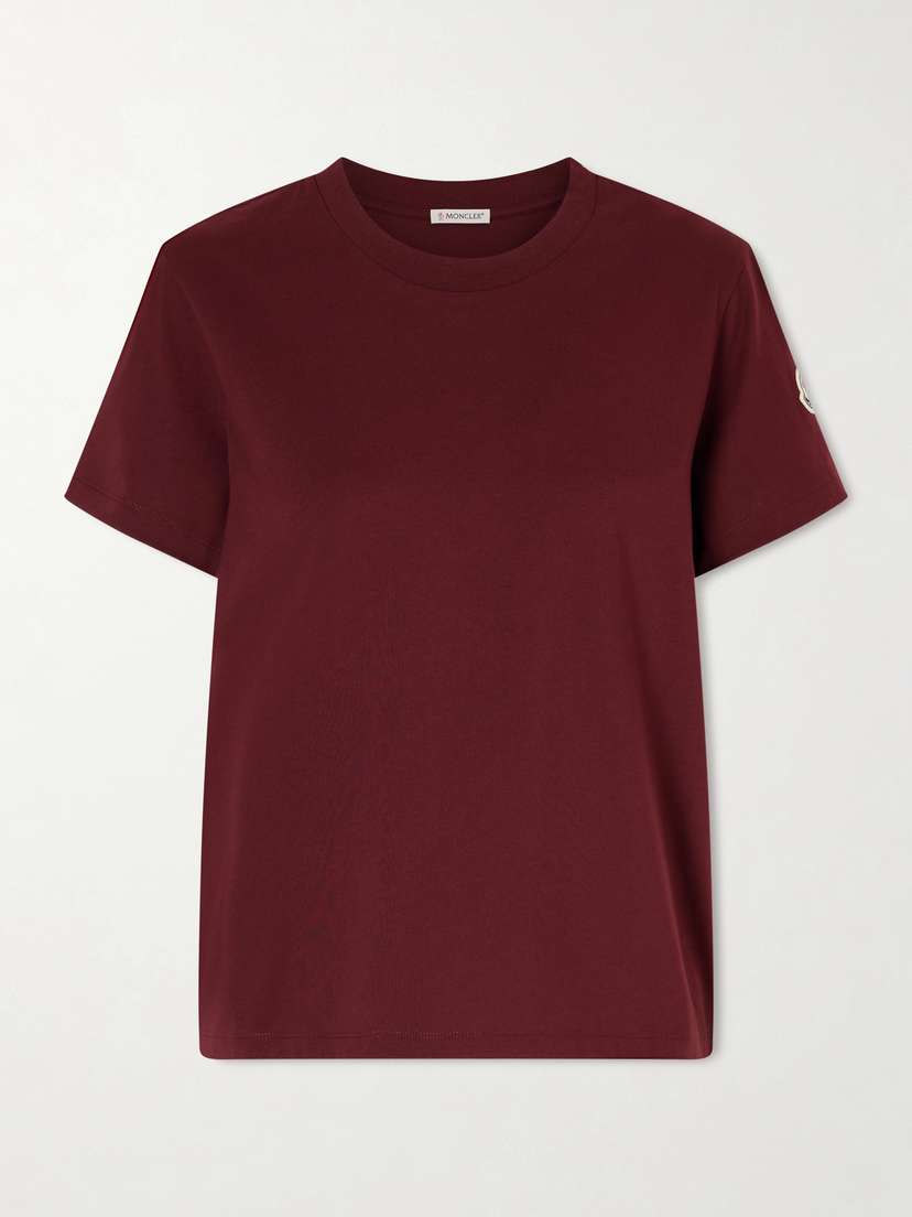 Moncler Logo-appliquéd Cotton-jersey T-shirt