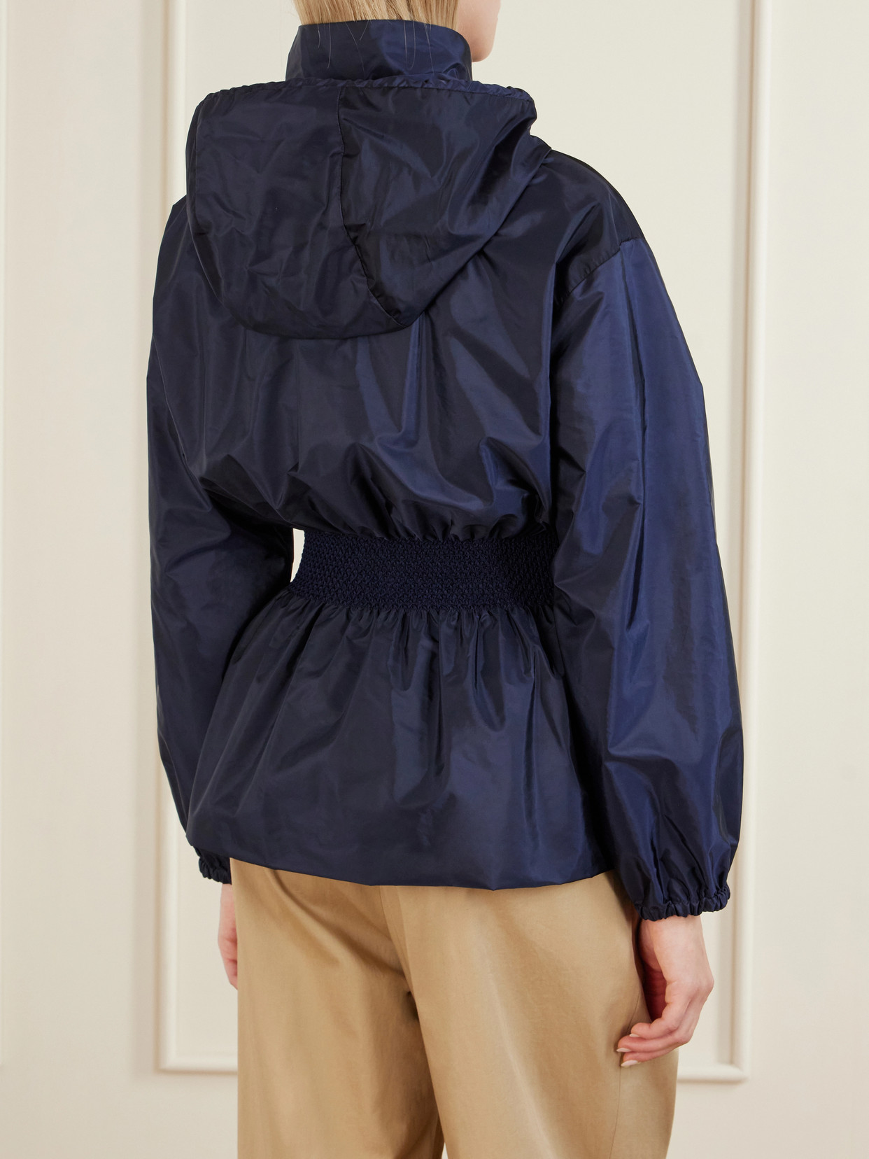 Liriope Hooded Gathered Jacket