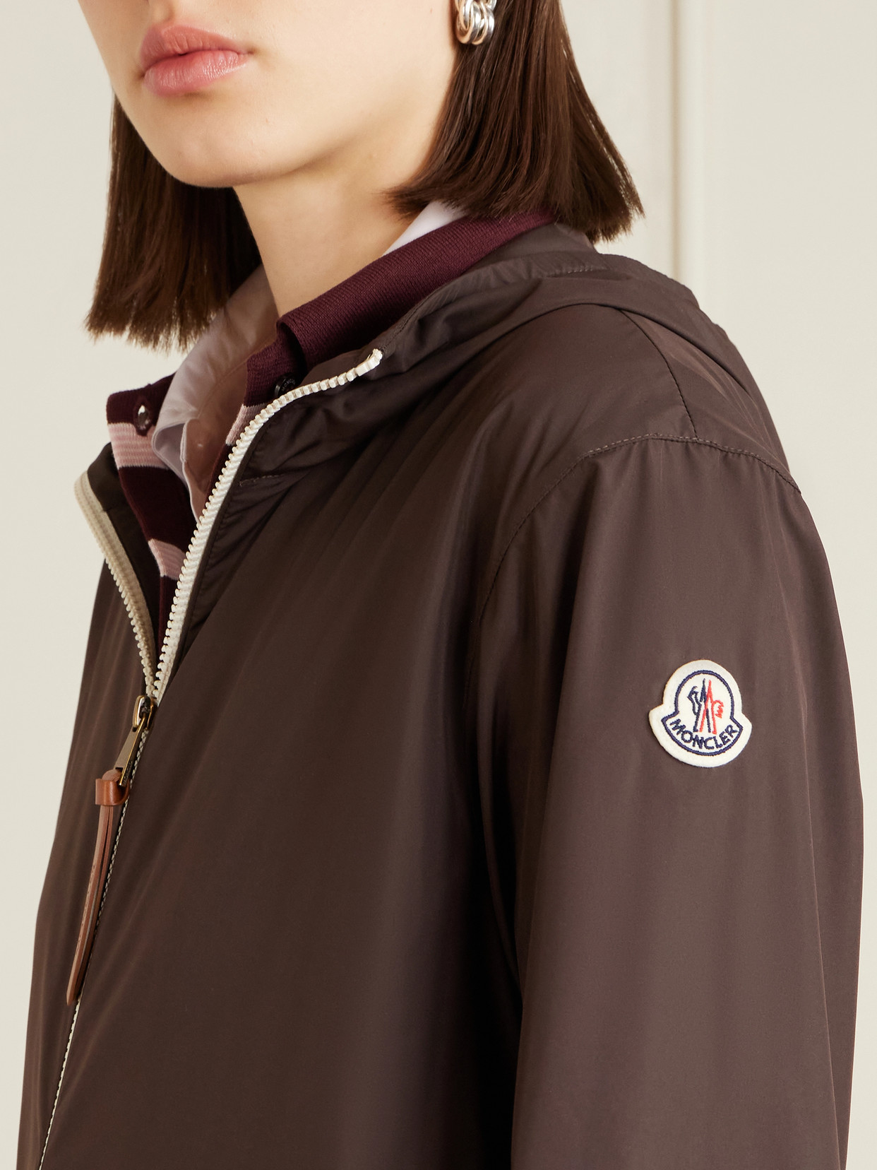 Fegeos Logo-Appliquéd Hooded Jacket