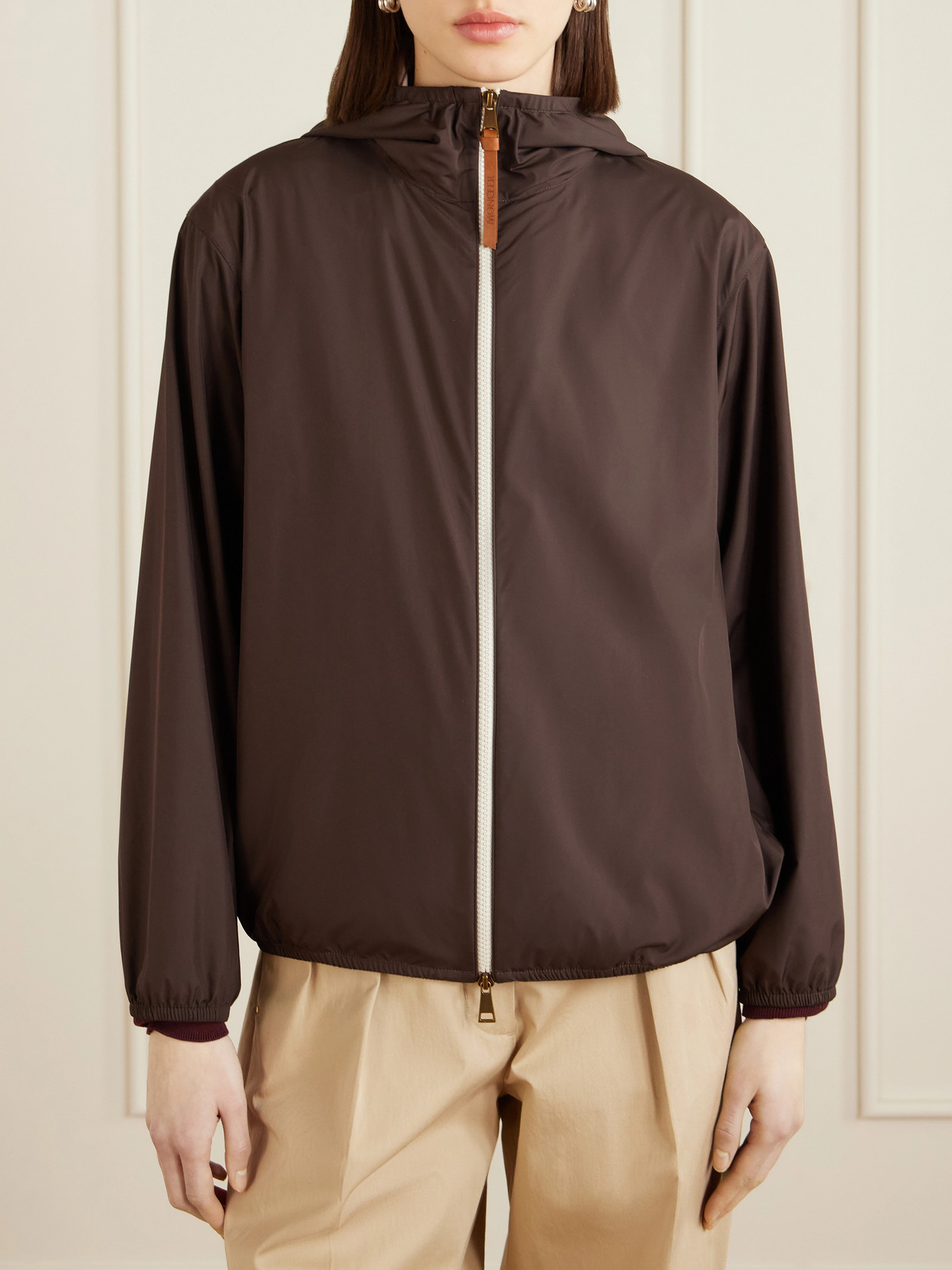 Fegeos Logo-Appliquéd Hooded Jacket