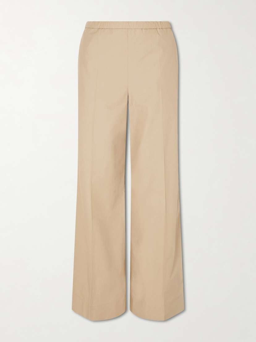 Moncler Cotton-poplin Wide-leg Pants