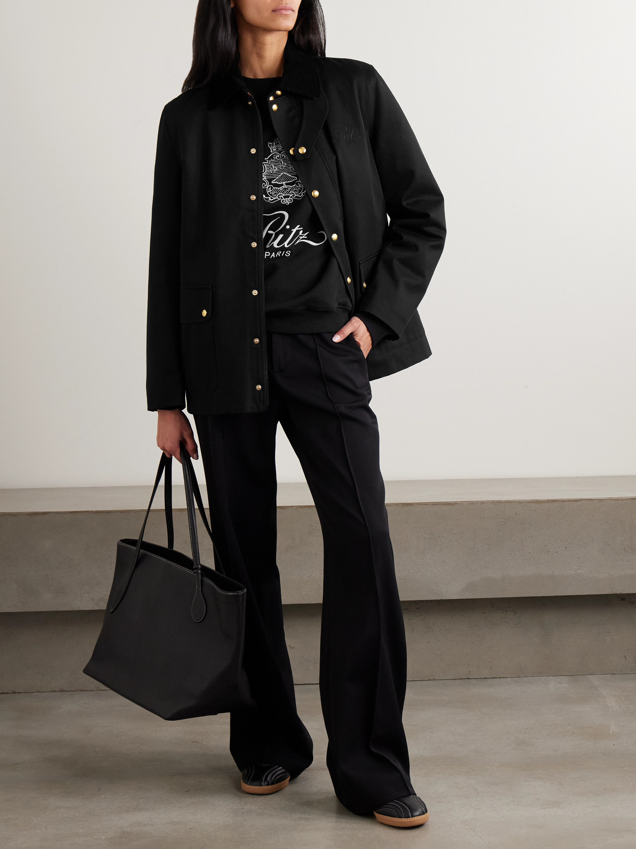 Frame The Ritz Hunting Jacket In Black