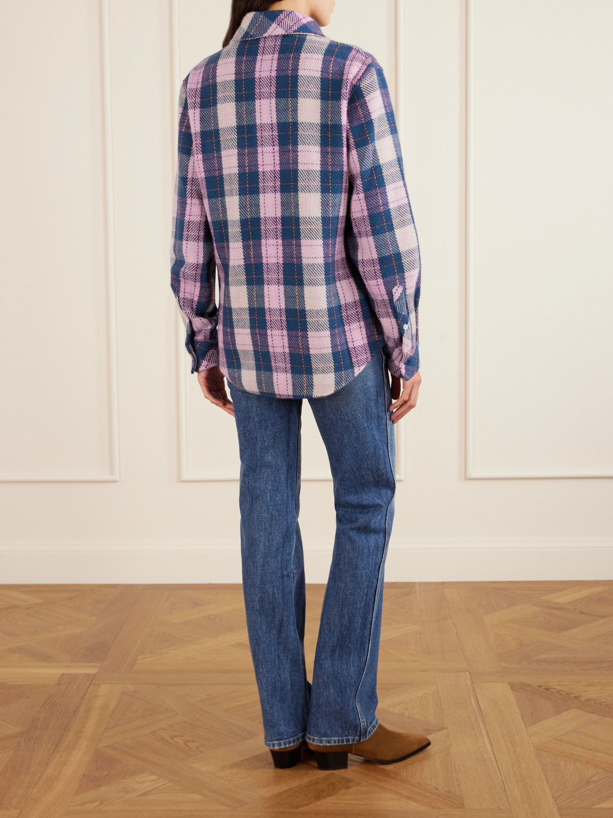 Checked Cashmere Shirt