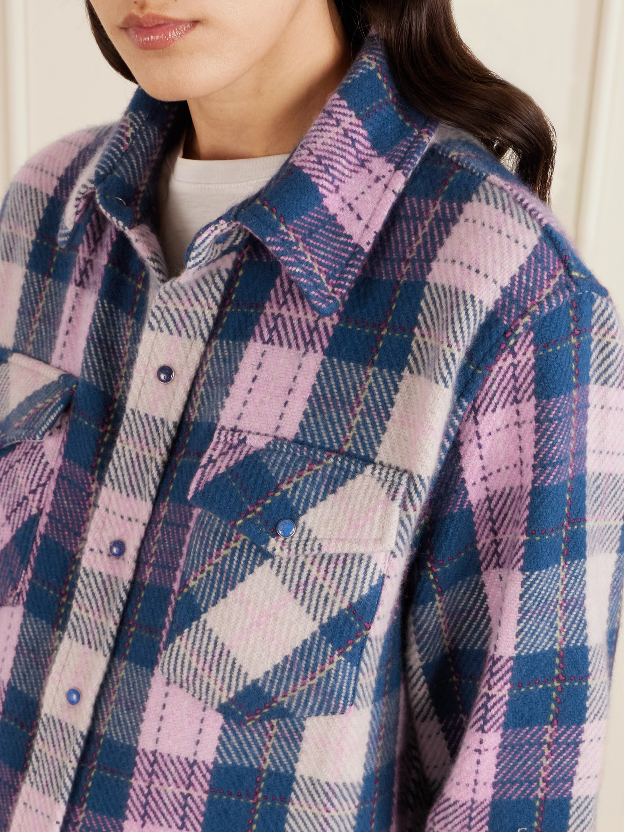 Checked Cashmere Shirt