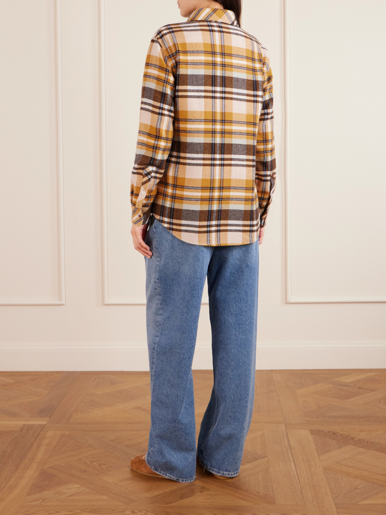Checked Cashmere Shirt
