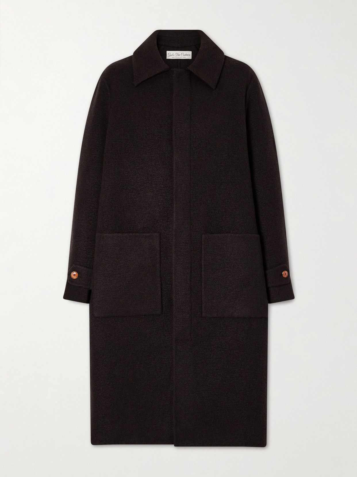 God's True Cashmere Angel Cashmere And Wool-blend Coat In Black