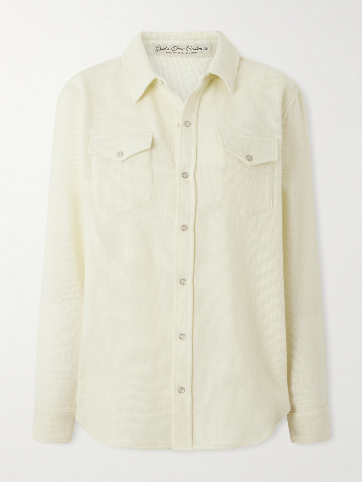 God's True Cashmere Cashmere Shirt In Yellow