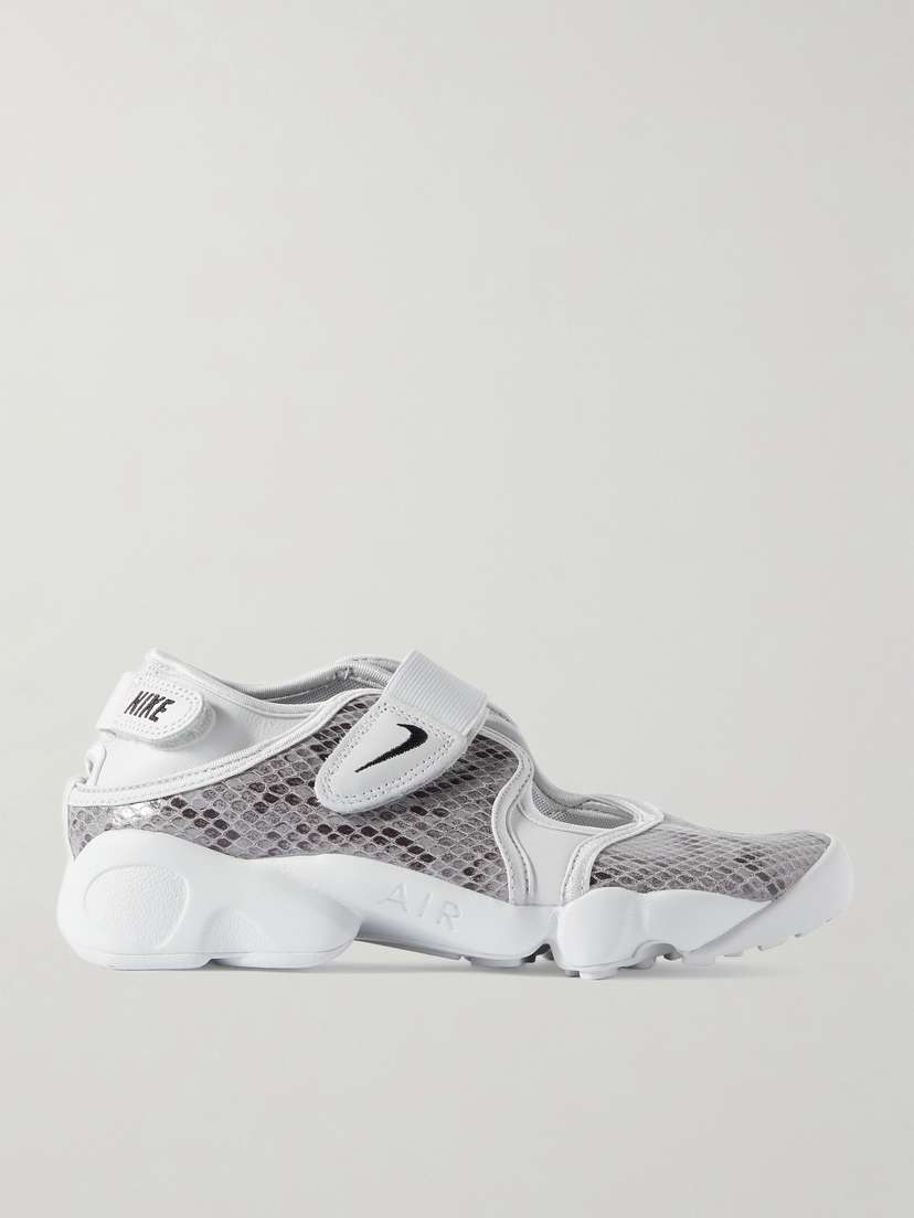 Nike Air Rift Snake-effect Leather Split-toe Sneakers