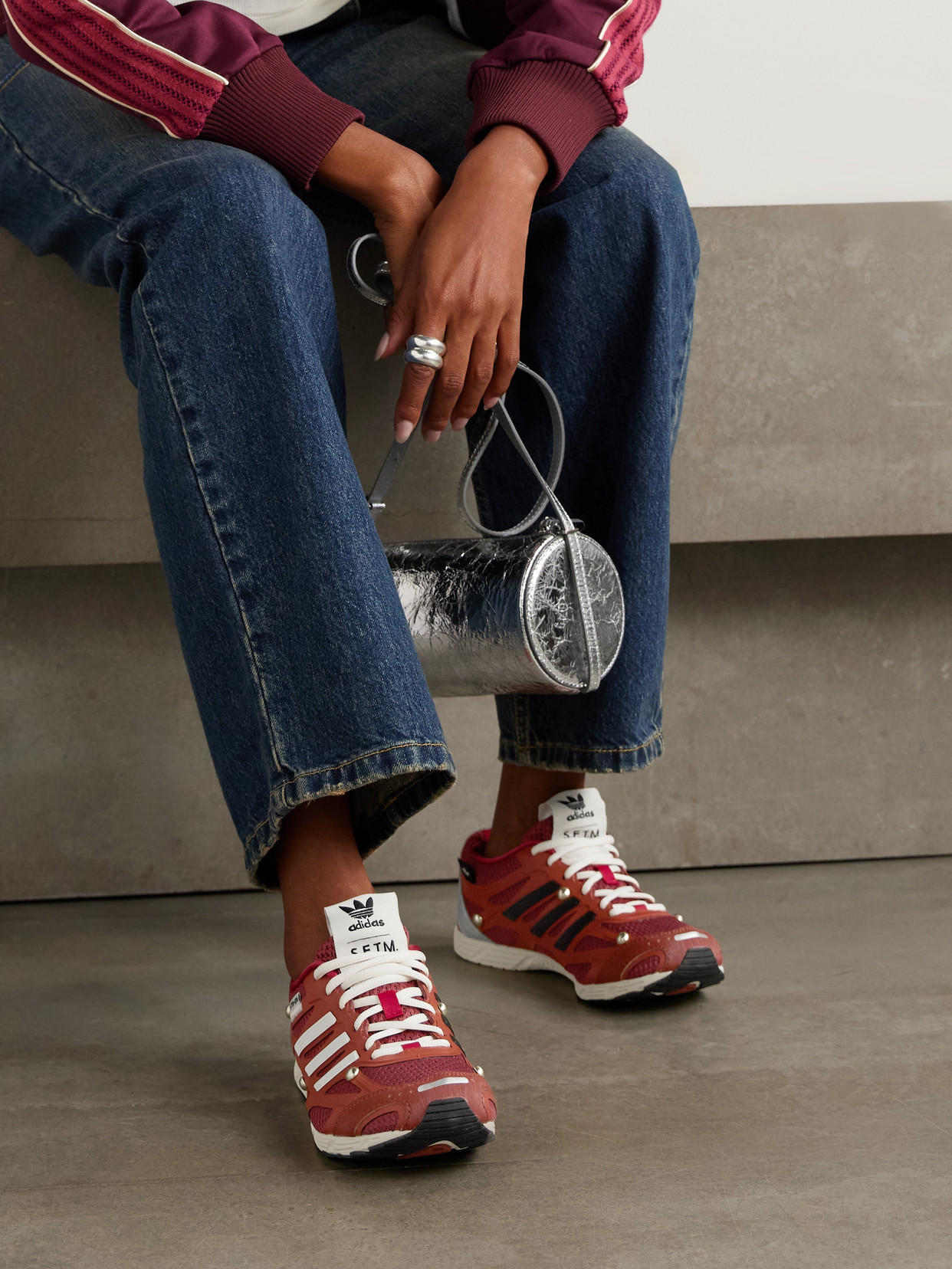 + Song For The Mute Adizero Pr Studded Rubber-Trimmed Sneakers
