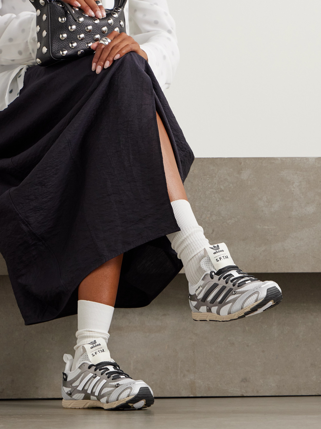 + Song For The Mute Adizero Pr Studded Rubber-Trimmed Sneakers